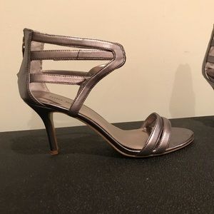 Nine West silver sandals  3 1/4”